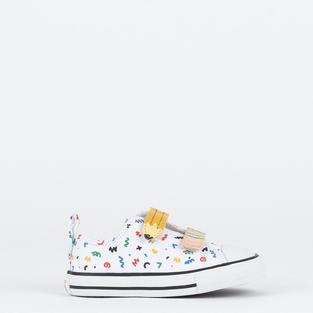 TENIS CHUCK TAYLOR ALL STAR 2V BRANCO OX POLKA DOODLE BRANCO/VERMELHO FORTE