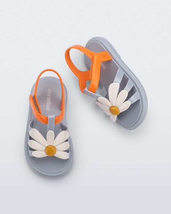 MINI MELISSA HIP BLOOMY BABY AZUL/LARANJA