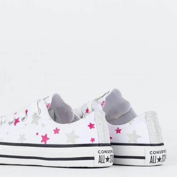 TENIS CHUCK TAYLOR ALL STAR BRANCO/PRATA PURO