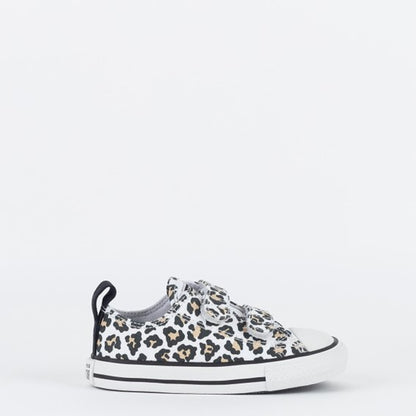 TENIS CHUCK TAYLOR ALL STAR 2V BRANCO LEOPARDO LOVE