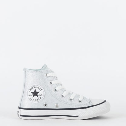 TENIS CHUCK TAYLOR ALL STAR CANO ALTO AZUL LUAR/PRATA