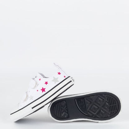 TENIS CHUCK TAYLOR ALL STAR 2V BRANCO/PRATA PURO