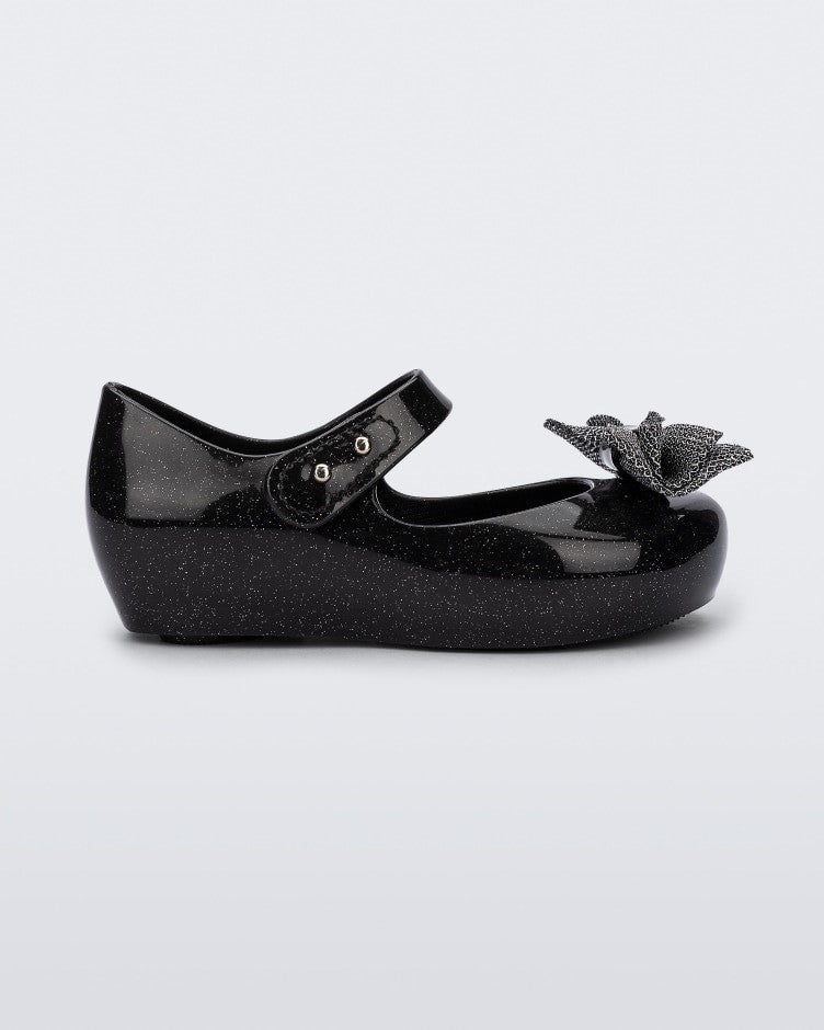 MINI MELISSA ULTRAGIRL SWEET BABY PRETO GLITTER