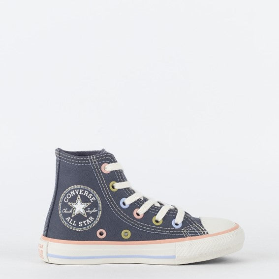 TENIS CHUCK TAYLOR ALL STAR CANO ALTO GRAFITE/AMENDOA