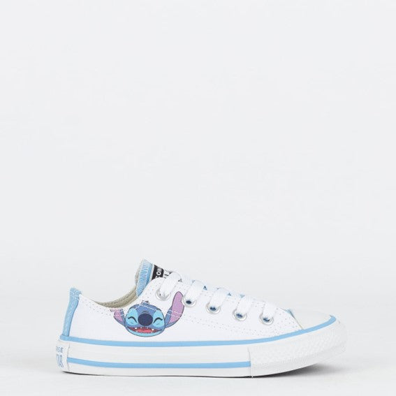 TENIS CHUCK TAYLOR ALL STAR OX DISNEY STITCH BRANCO AZUL