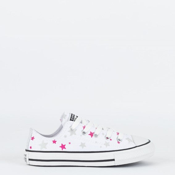 TENIS CHUCK TAYLOR ALL STAR BRANCO/PRATA PURO