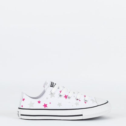 TENIS CHUCK TAYLOR ALL STAR BRANCO/PRATA PURO