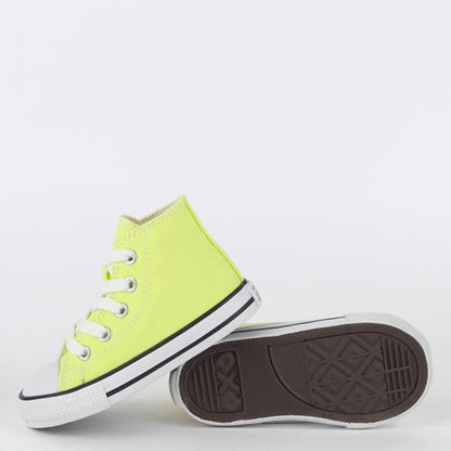 TENIS CHUCK TAYLOR ALL STAR CANO ALTO SEASONAL VERDE CITRICO