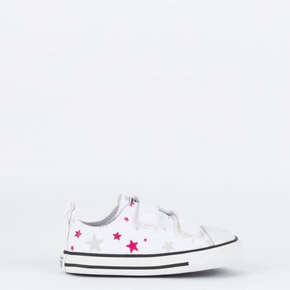 TENIS CHUCK TAYLOR ALL STAR 2V BRANCO/PRATA PURO