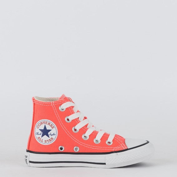 TENIS CHUCK TAYLOR ALL STAR CANO ALTO SEASONAL LARANJA CHAMA