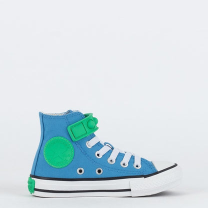 TENIS CONVERSE CHUCK TAYLOR ALL STAR BUBBLE STRAP AZUL HI AZUL VERDE VIVO