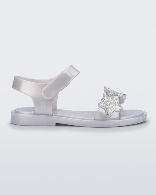 MINI MELISSA SPARKLY INFANTIL BRANCO PEROLADO