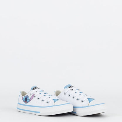 TENIS CHUCK TAYLOR ALL STAR OX DISNEY STITCH BRANCO AZUL